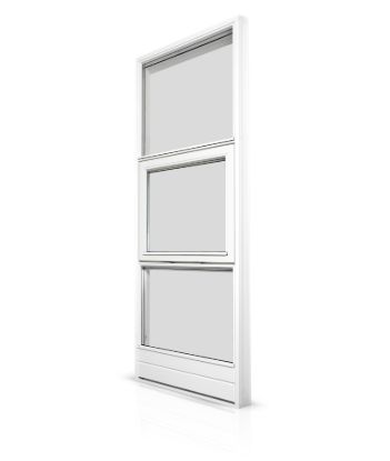 Billede af Udestue og facade – panorama fastkarmsvindue med 3 glas, oplukkelig ramme og dobbelt bundplanke