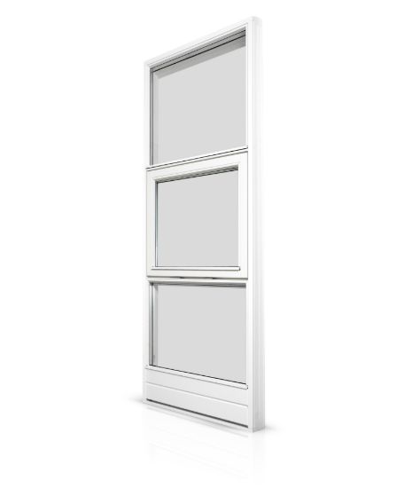Billede af Udestue og facade – panorama fastkarmsvindue med 3 glas, oplukkelig ramme og dobbelt bundplanke