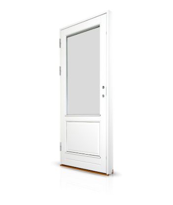 Billede af Facadedør med 1 glas og moderne energirude