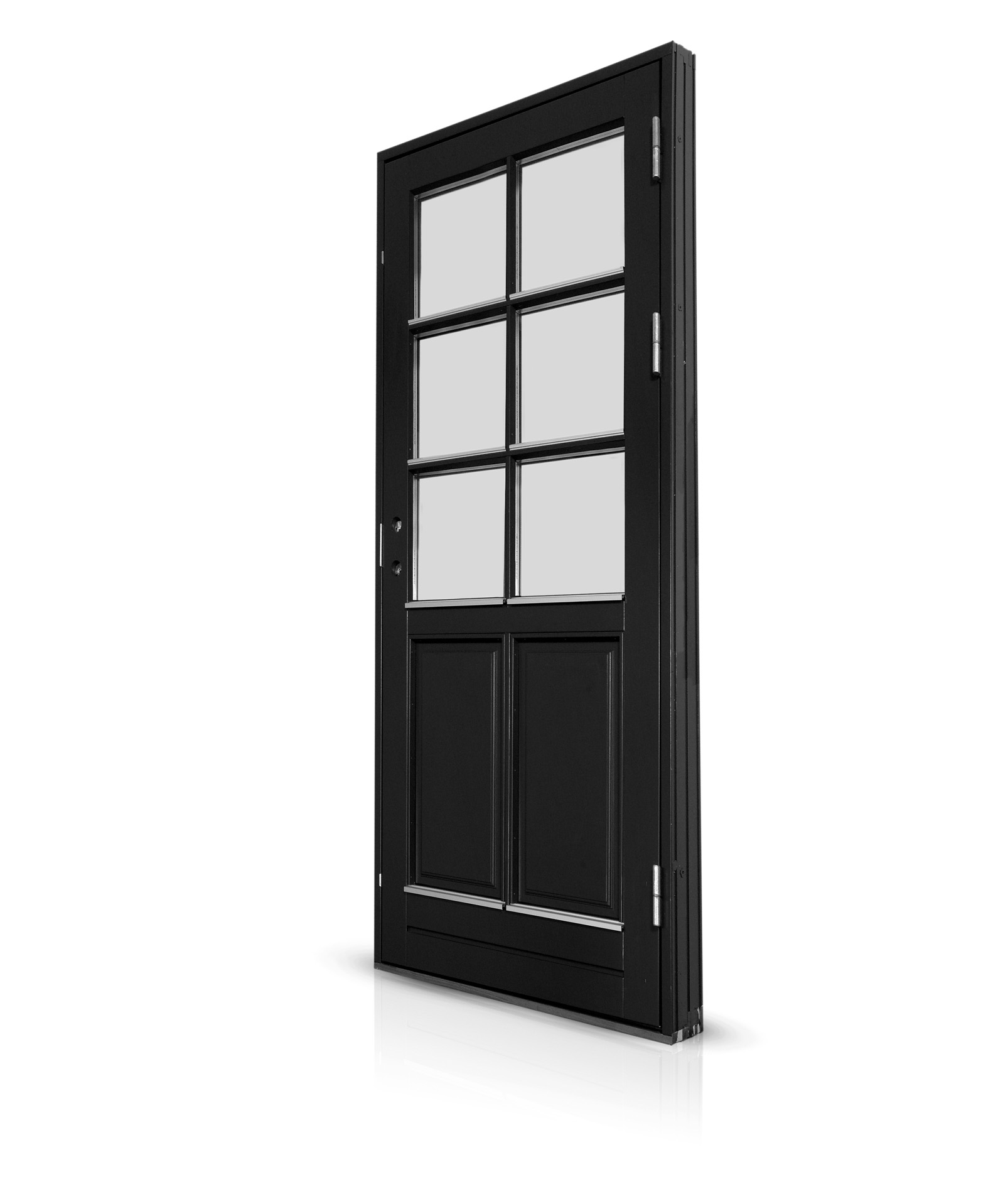 Billede af Facadedør med 6-felts glas og energisprosser – klassisk design i moderne kvalitet