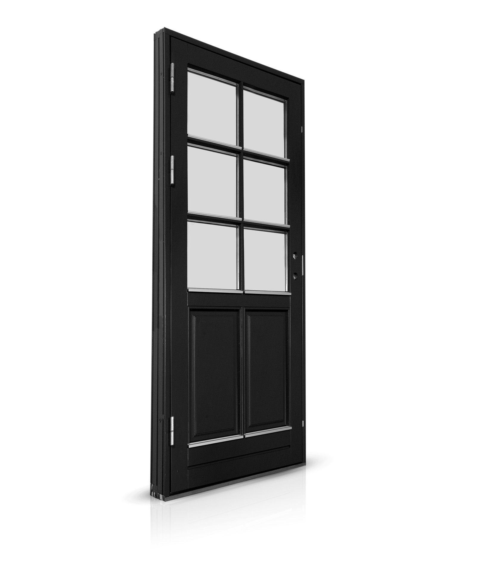 Billede af Facadedør med 6-felts glas og energisprosser – klassisk design i moderne kvalitet