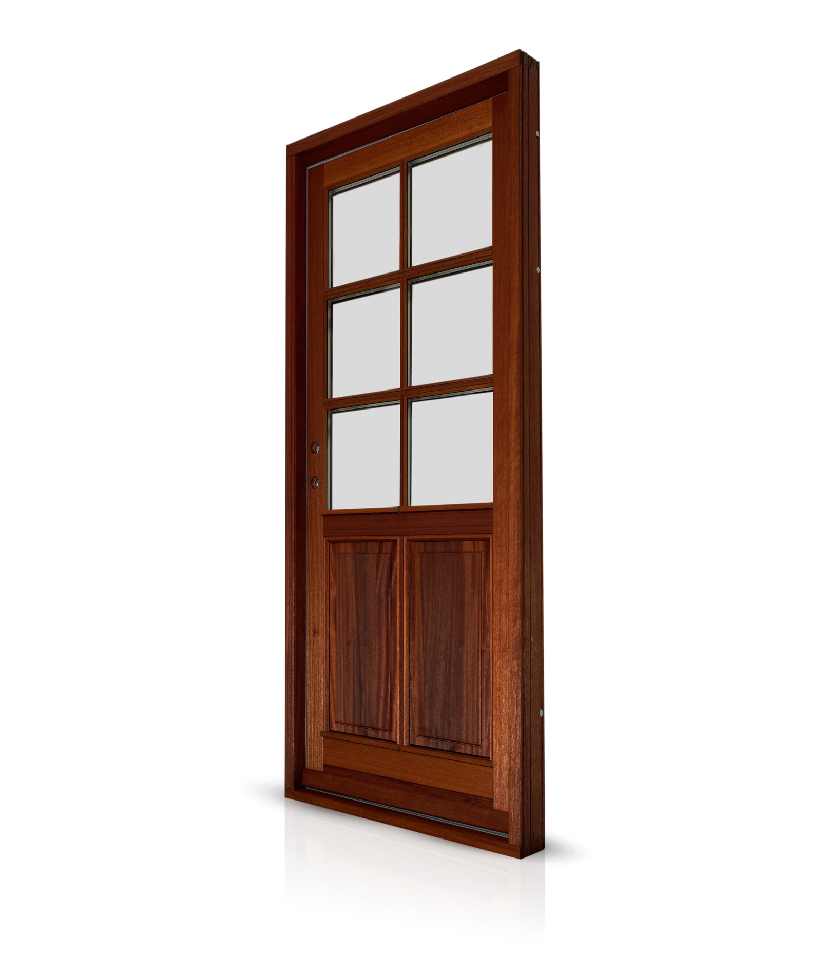 Billede af Facadedør med 6-felts glas og energisprosser – klassisk design i moderne kvalitet