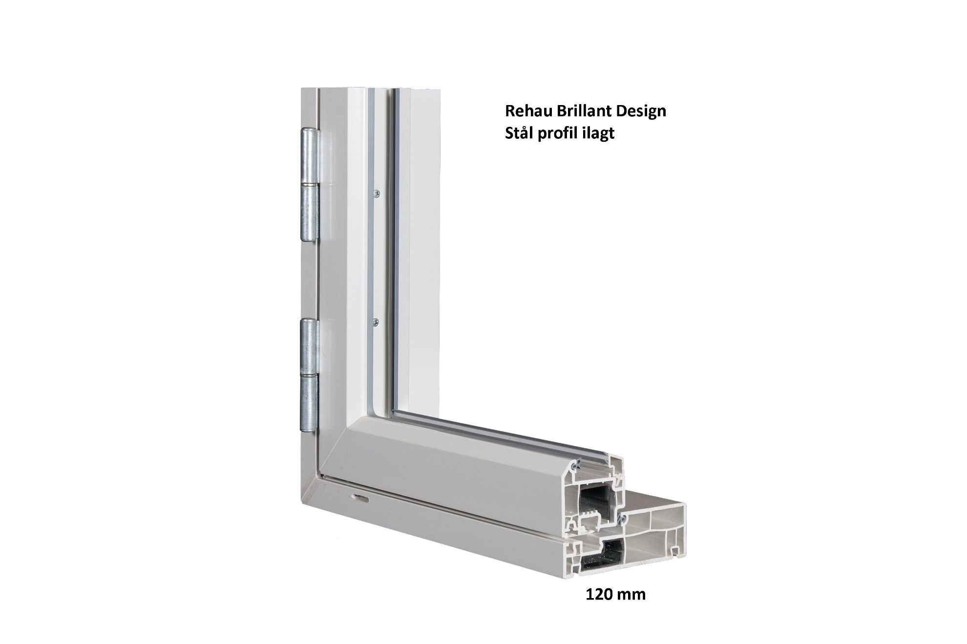 Billede af Terrassedør plast 3 glas